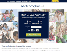 Tablet Screenshot of matchmaker.com
